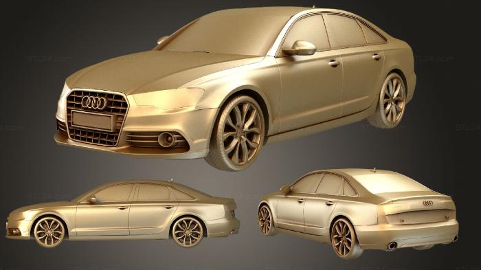 Автомобили и транспорт (Audi A6 седан 2012, CARS_0579) 3D модель для ЧПУ станка